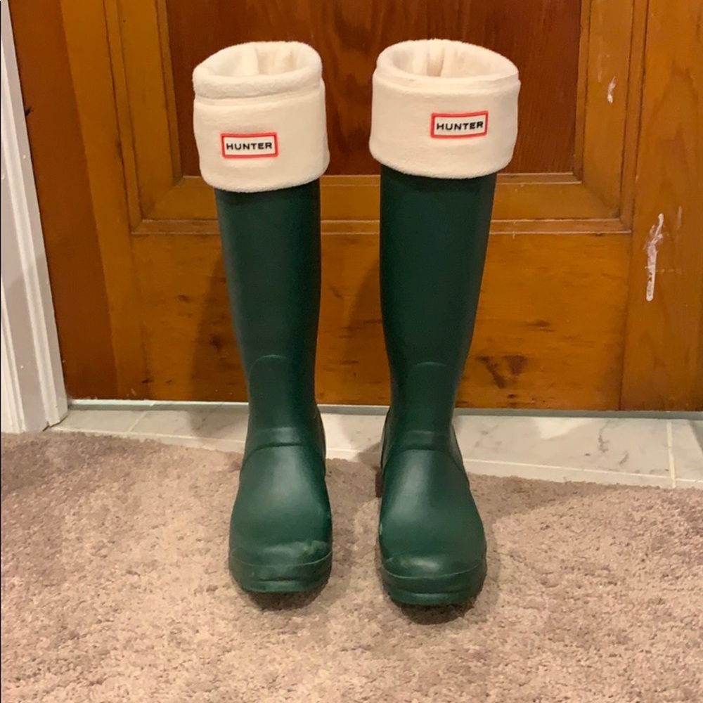 Green Size 8 Hunter Boots
